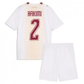 Marocko Achraf Hakimi #2 Borta Kläder Barn VM 2026 Kortärmad (+ Korta byxor)
